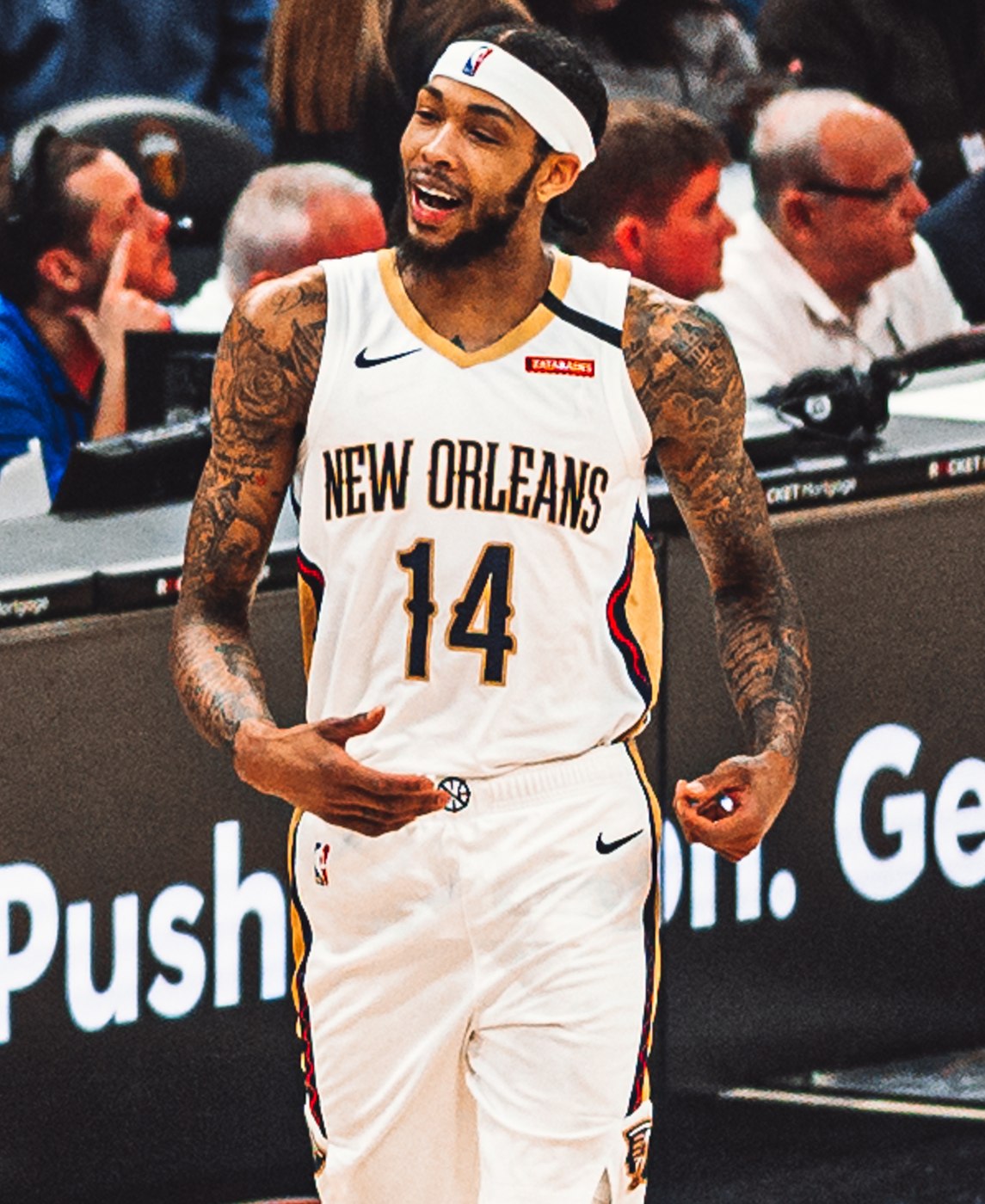 Brandon Ingram in a New Orleans Pelicans uniform in 2020